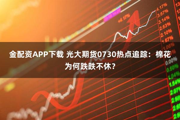 金配资APP下载 光大期货0730热点追踪：棉花为何跌跌不休？