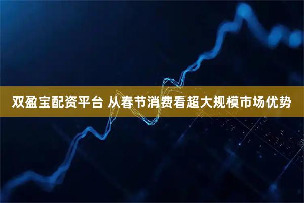 双盈宝配资平台 从春节消费看超大规模市场优势